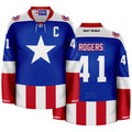 Captain America Home Hockey Jersey