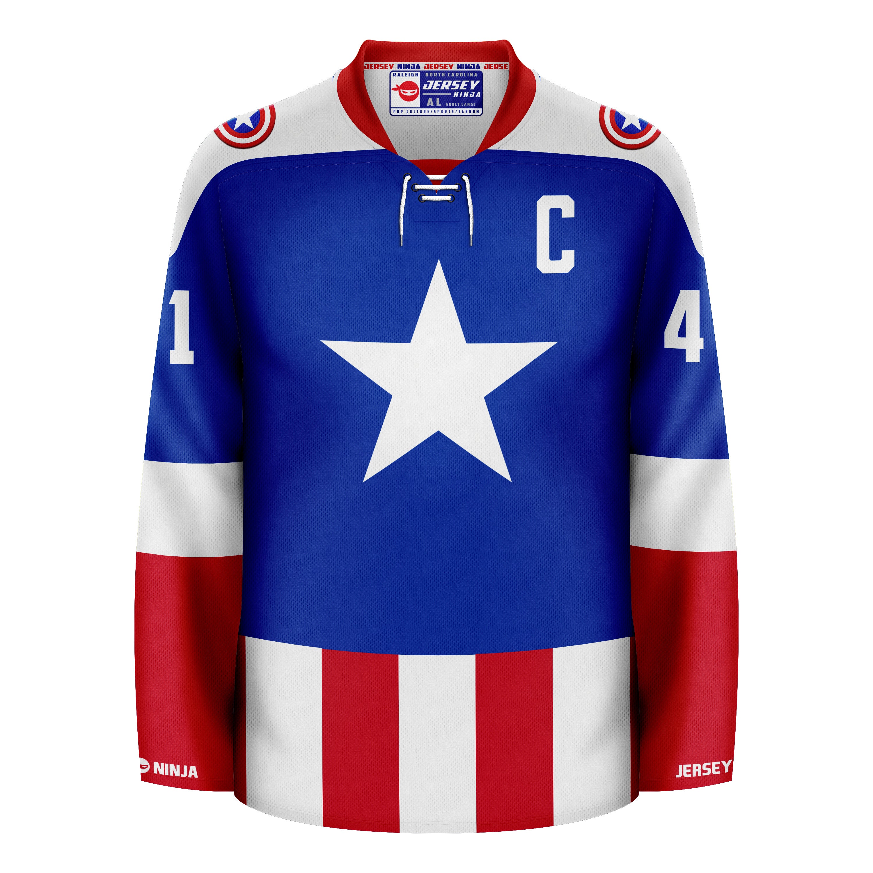 Captain America Home Hockey Jersey