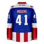Captain America Home Hockey Jersey