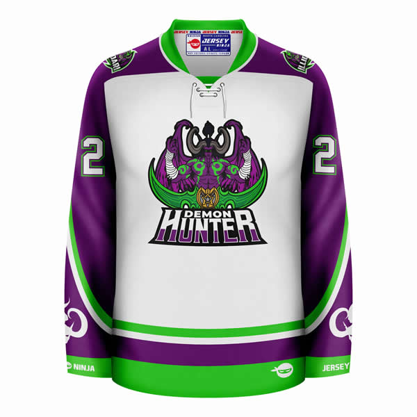 World of Warcraft Illidan Demon Hunter Hockey Jersey