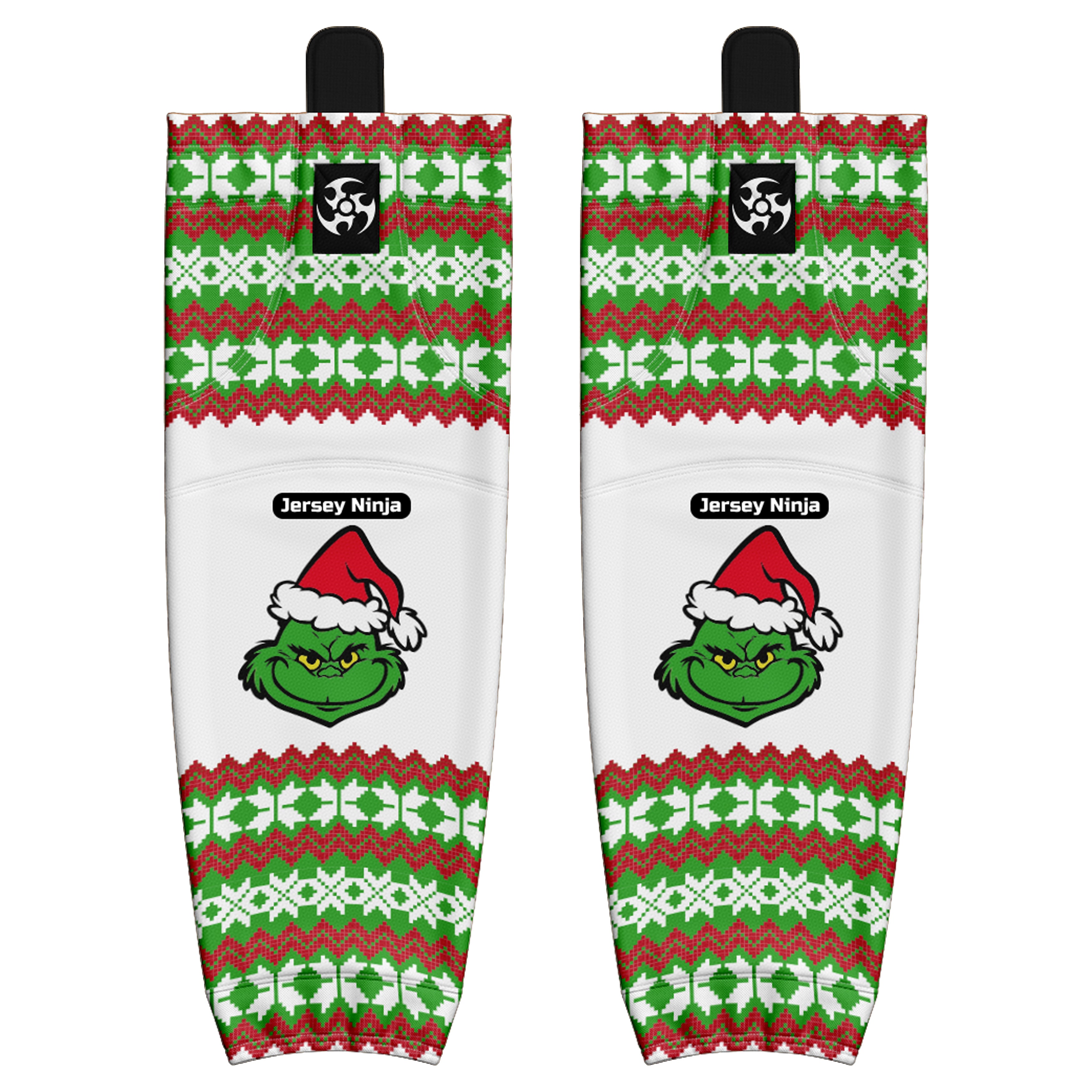 Pro Mesh Christmas Merry Grinchmas Hockey Socks