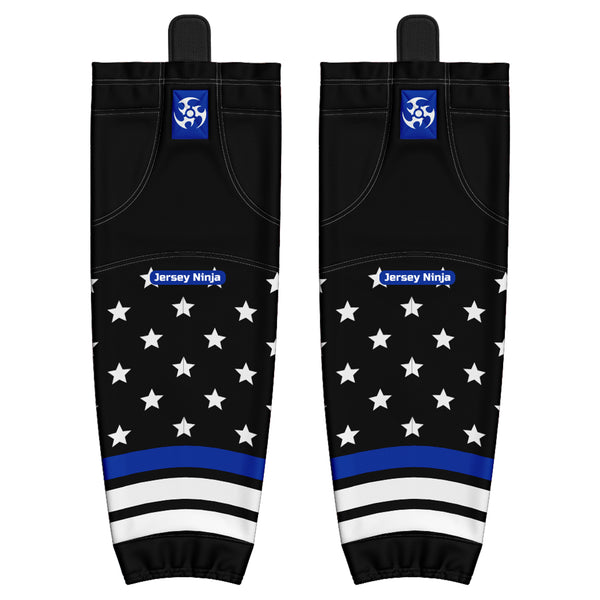 Pro Mesh Thin Blue Line Hockey Socks