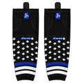 Pro Mesh Thin Blue Line Canada Hockey Socks