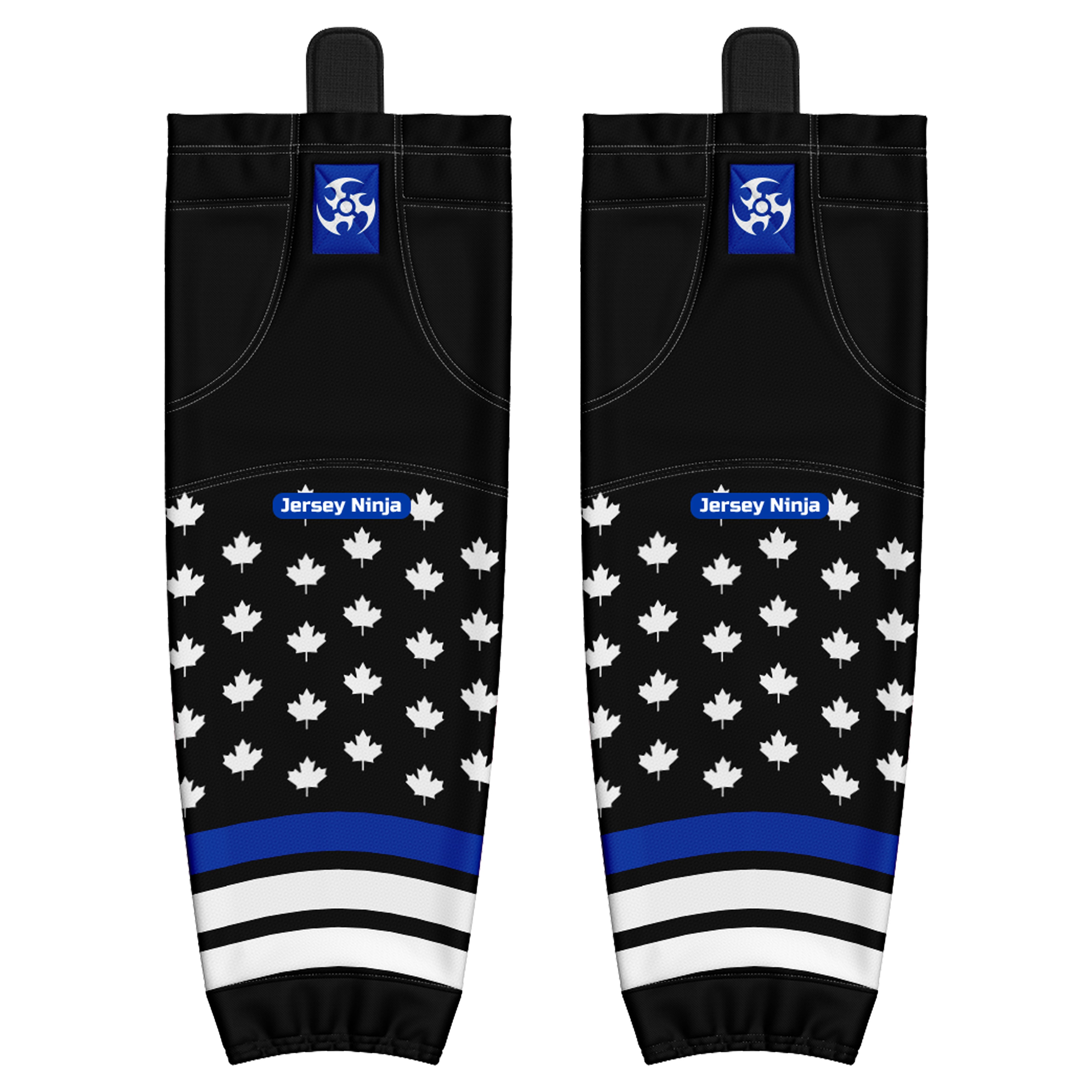 Pro Mesh Thin Blue Line Canada Hockey Socks