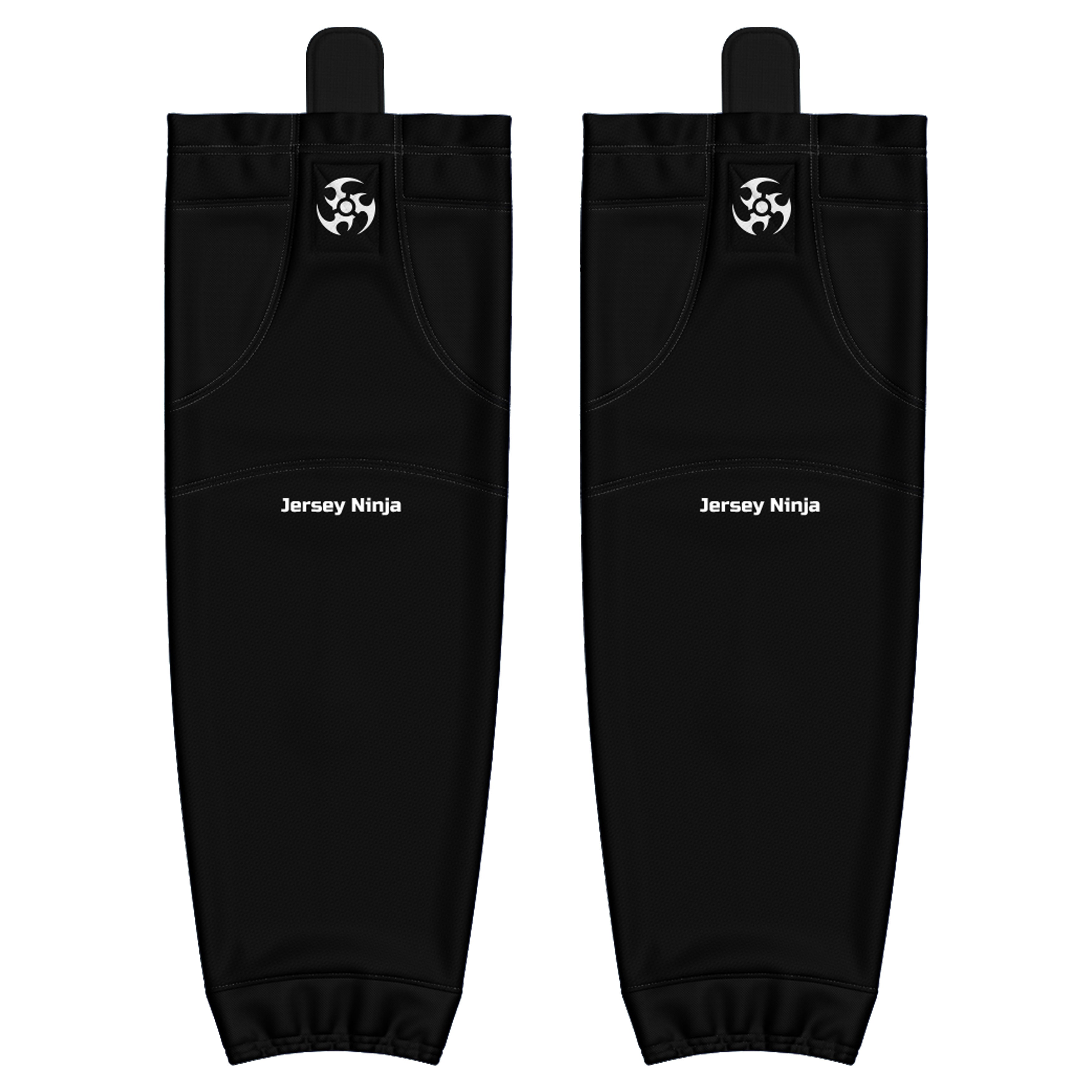 Pro Mesh Solid Black Hockey Socks