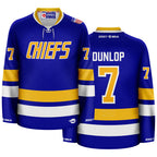 Charlestown Chiefs Reggie Dunlop Home Hockey Jersey