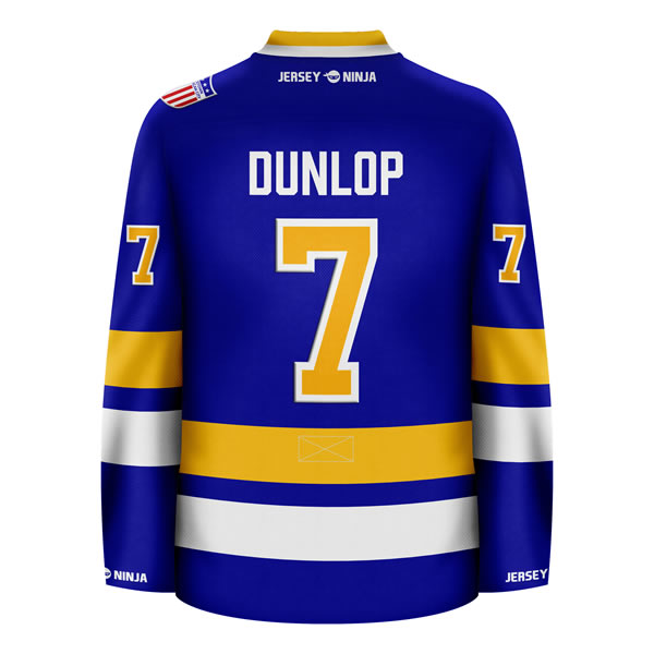 Charlestown Chiefs Reggie Dunlop Home Hockey Jersey
