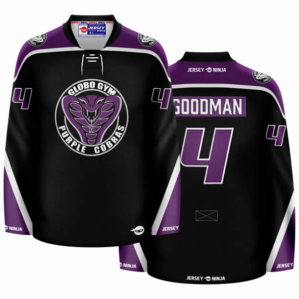 Dodgeball Globo Gym Purple Cobras Hockey Jersey