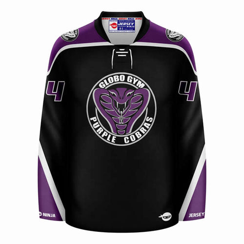 Dodgeball Globo Gym Purple Cobras Hockey Jersey