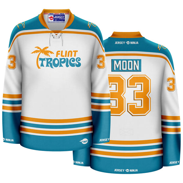 Semi Pro Flint Tropics Jackie Moon Hockey Jersey
