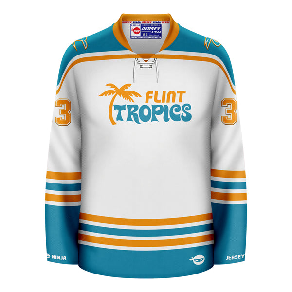 Semi Pro Flint Tropics Jackie Moon Hockey Jersey