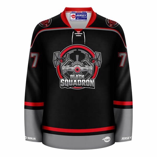 Star Wars Black Squadron Vader Hockey Jersey
