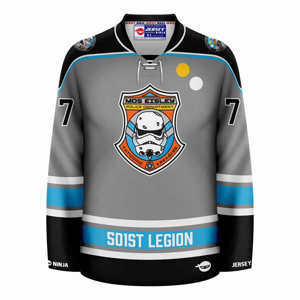 Star Wars Mos Eisley Police Department Hockey Jersey
