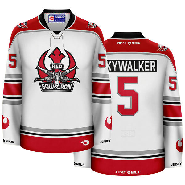 Star Wars Red Squadron Skywalker Hockey Jersey