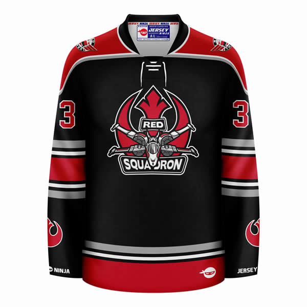 Star Wars Red Squadron Darklighter Hockey Jersey