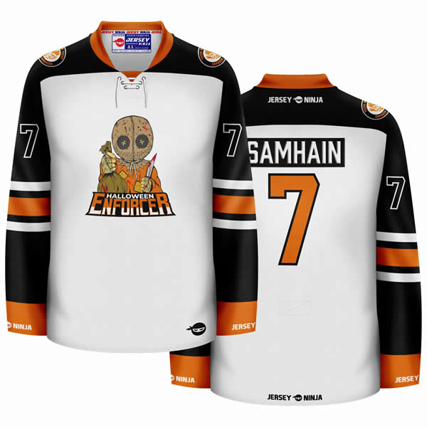 Trick r Treat Halloween Enforcer Hockey Jersey