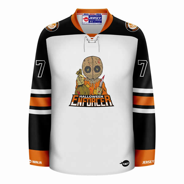Trick r Treat Halloween Enforcer Hockey Jersey