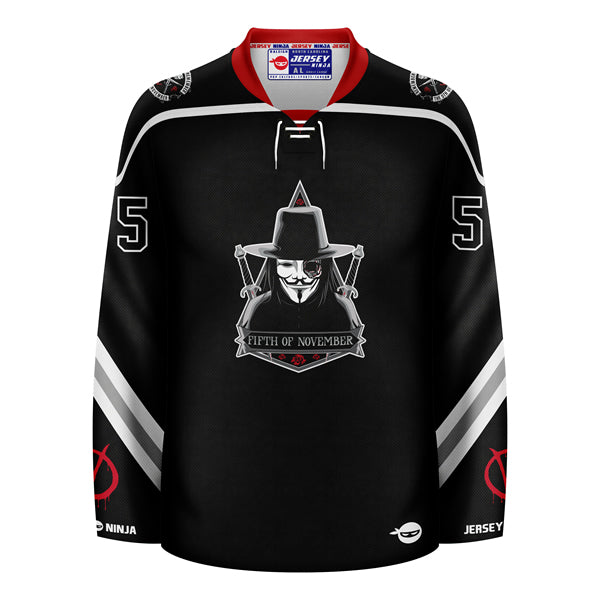 5th of November Guy Fawkes Hockey Jersey