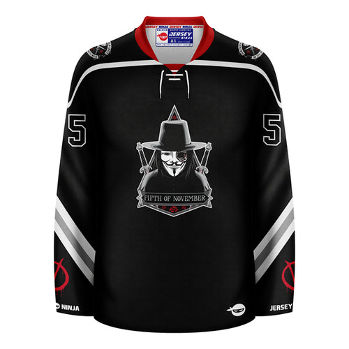 5th of November Guy Fawkes Hockey Jersey