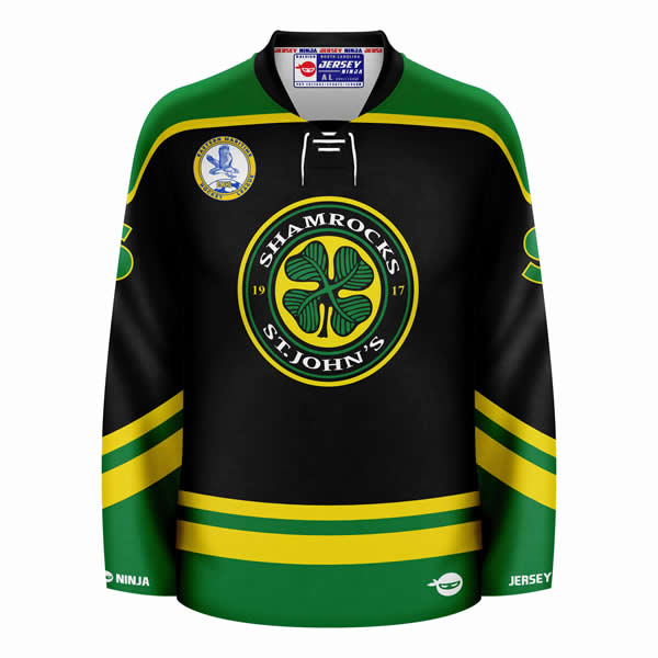 St Johns Shamrocks Ross The Boss Rhea Hockey Jersey