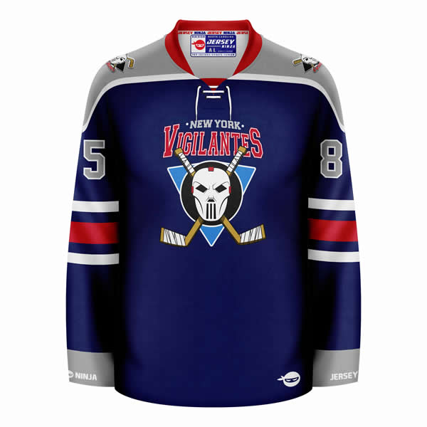 New York Vigilantes Casey Jones Hockey Jersey