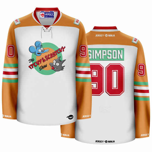 The Simpsons Itchy & Scratchy Hockey Jersey