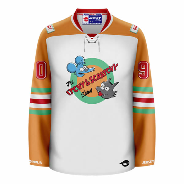 The Simpsons Itchy & Scratchy Hockey Jersey