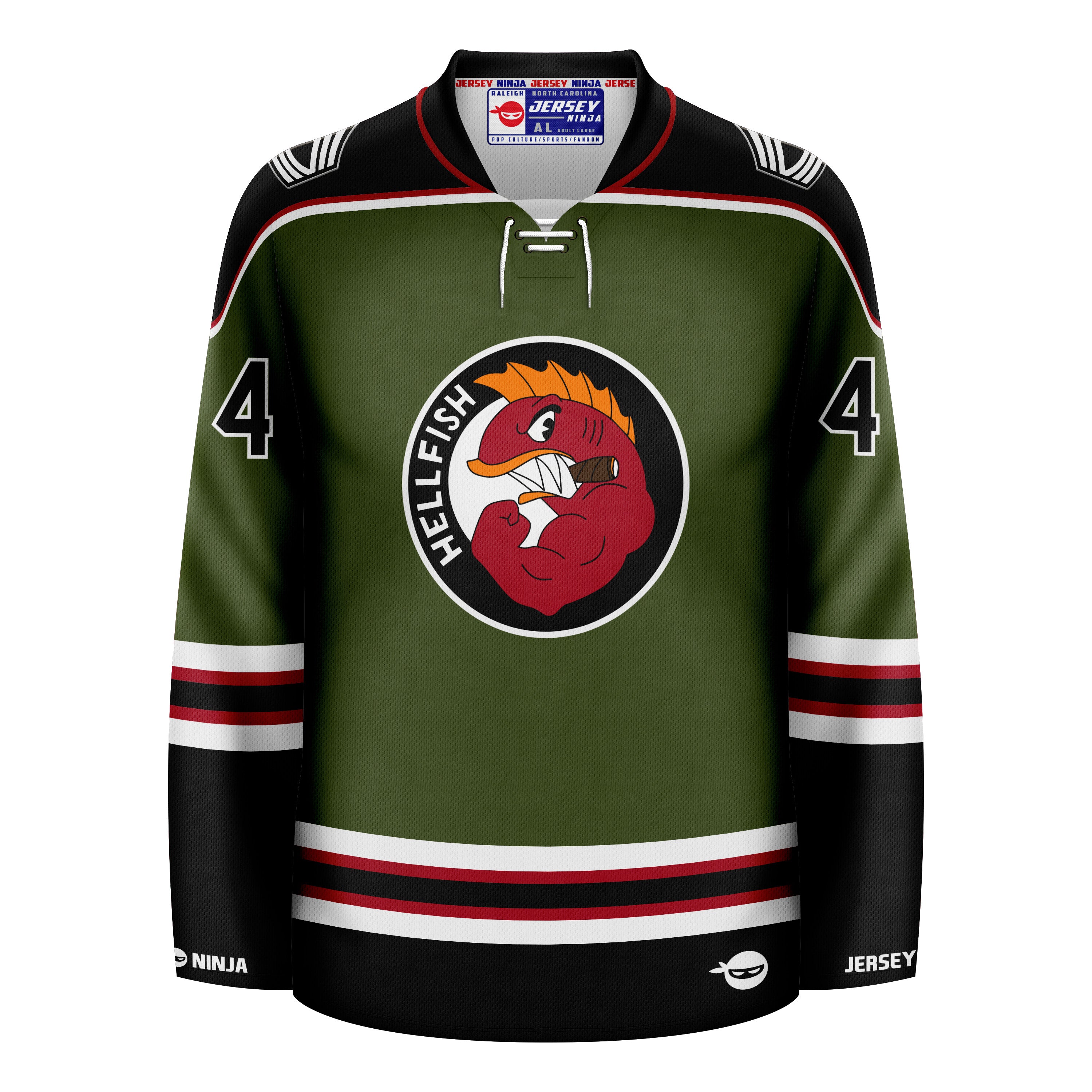 The Simpsons Flying Hellfish Hockey Jersey