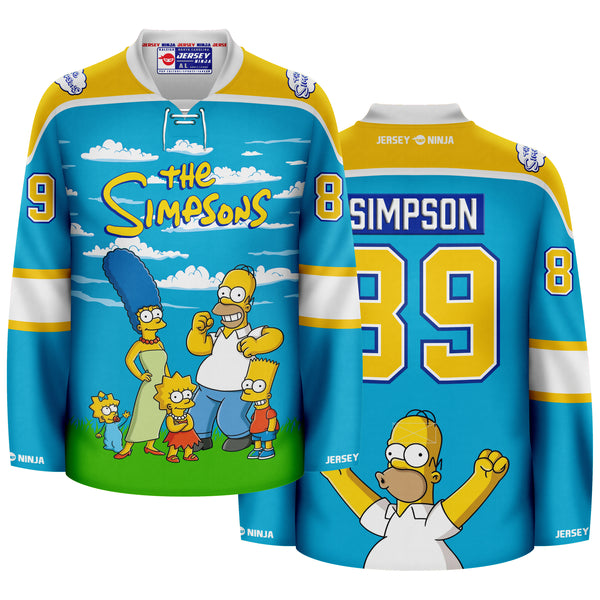 The Simpsons Cloudscape Hockey Jersey