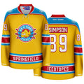 The Simpsons Springfield Iceotopes Hockey Jersey